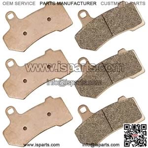 Brake Pads Front Rear for Harley Davidson Road Glide Road King Street Glide Electra Glide 08-20, Ultra Limited 14-20, Night Rod 06-21, Street Rod 06-07, V-Rod 05-17, Tri Glide