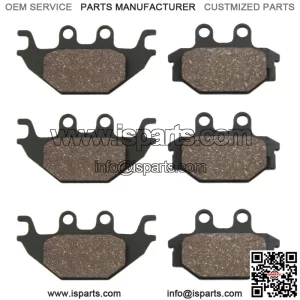 Front & Rear Semi-Metallic Brake Pads for Kawasaki Brute Force 300 for 2012-2023