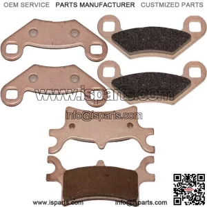 for Polaris Sportsman 800 EFI 2005-2009 Sintered Front & Rear Brake Pads (For: Polaris Sportsman 800)