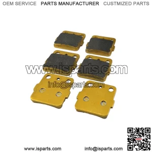 Yamaha Raptor 660 R/350 Ceramic Brake Pad Set Front & Rear 2001-2013 (For: Yamaha)