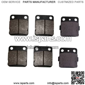 Front Rear Brake Pads Yamaha Warrior Banshee 350 ATV 6 Pcs