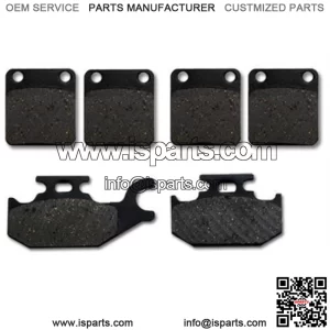 Yamaha Front + Rear Brake Pads YFM 400 450 Grizzly (07-10) Wolverine (06-10) (For: Yamaha)