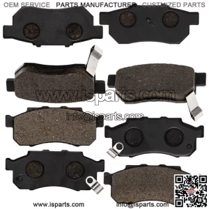 Brake Pad Kit for Honda Big Red 700 06451-HL1-A01 Front Rear Organic (For: Honda)