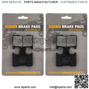 Brake Pad Set for Yamaha RX1 RS Vector Venture Rear Semi-Metallic 2 Pack (For: Yamaha)