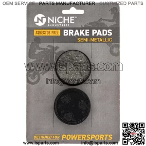 Brake Pad Set for Yamaha VK540 Phazer Venture Ovation Rear Semi-Metallic (For: Yamaha)