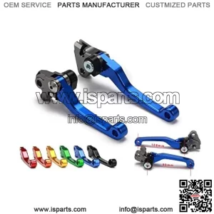 Dirt Bike Levers Unbreakable Billet Pivot Foldable Clutch Brake Lever for YZ80 YZ85 YZ 80 85 2001-2014 01-14 Motorcycle Motorcross Blue