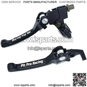 Clutch Brake Lever Set, Aluminum Alloy Folding Brake Lever Fits for 22mm 7/8 inch Handlebar 110cc 125cc 140cc TTR 125cc SSR CRF KLX Xmotos BSE KAYO Pit Dirt Bikes