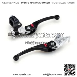 Black F4 Quad Clutch + Brake Lever Pair Pack For Honda TRX250R 1987-1989
