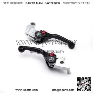 Black F4 Clutch + Brake Lever Pair Pack For Honda XR650L 1994-22