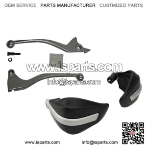 Royal Enfield Himalayan Clutch & Brake Lever Kit with Hand Guard (Silver) -   Upgrade