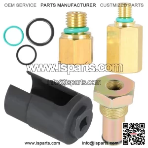For 6.0L Ford Powerstroke IPR Valve Socket + Air Test Fitting +Fuel Rail Adapter