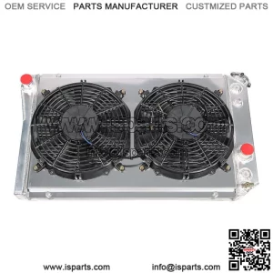 3-Row Aluminum Core Racing Radiator+pull Fan Shroud For 82-02 Corvette C4/s10 V8