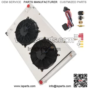 For 1973-1987 GMC Chevy C/K C10 C20 C30 K10/20 Truck CC716 3 Rows Radiator&Fan