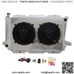 4 Row Radiator+Shroud Fan 1451 For 1985-1997 Ford Bronco F150 F250 F350 5.0L V8