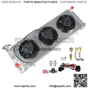 For 1992-2001 Jeep Cherokee XJ/Comanche Radiator +Shroud Fan Relay Kit Aluminum