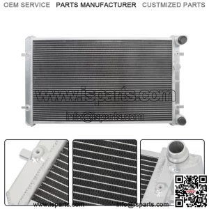 2ROW Aluminum Radiator For 1999-2005 VW VAG Golf Jetta MK4 Audi TT 1J0121253AD