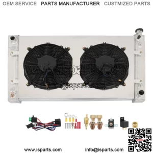 3Row Radiator+Shroud Fan Kit For 1988-1999 Chevy Truck GMC C/K C1500 C2500 C3500