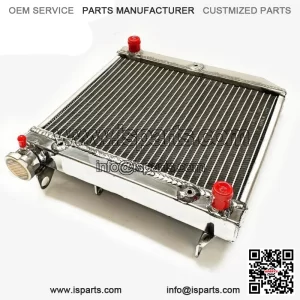 ATV Radiator for 2004-2009 Honda TRX450R TRX450ER 2005 2006 07 Polished Aluminum