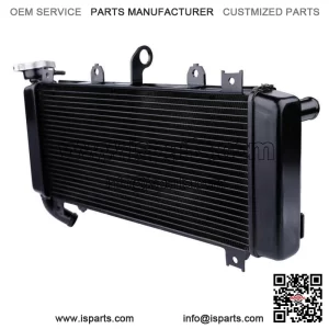 Black Aluminum Radiator for Kawasaki Ninja 650/Z650/ER650 (2017-2024) - Direct Fit