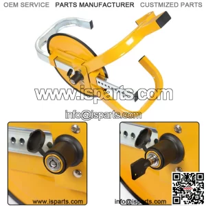 Wheel Lock Clamp Boot Tire Claw Trailer Car Truck Anti-Theft Lock w/ 2 Keys