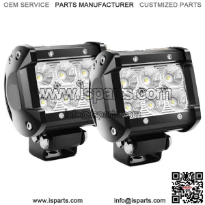 60001F-B Led Pods 2PCS 18W 1260LM Flood Led Off-Road Light Super Bright Driving Fog Light Boat Light Driving Light Led Truck Work Light