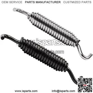 Universal Motorcycle Kickstand Jiffy Stand Spring Compatible with Harley Dyna Sportster 883 Road Electra Glide Softail Touring, Chrome Black