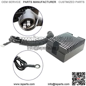 Voltage Regulator Rectifier Fits for Harley-Davidson CVO Dyna Electra Glide Fatboy Heritage Softail Springe Low Rider 1989-2014, Black Replacement OE 74519-88 74519-88A