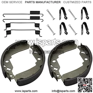 Rear Brake Shoes Springs Pins for Kawasaki Mule 500 520 550 600 610 SX KAF300 KAF400