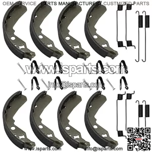 Brake Shoes Kit Front & Rear for Kawasaki Mule 600 610 SX KAF400 2005-2022, OEM#41047-0001 41047-1052 41047-7501