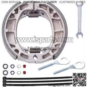 Brake PAD Shoe and 15mm Chain Adjuster Tensioner for 6.5 Hp 196cc MB165 MB200 BT200X CT200U Motorsports Mini Bike CRF70 TaoTao GY6 49cc 50cc Scooter Moped ATV