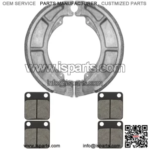 Front Brake Pads And Rear Brake Shoes for Suzuki LT-F250 Ozark 250 2002-2006