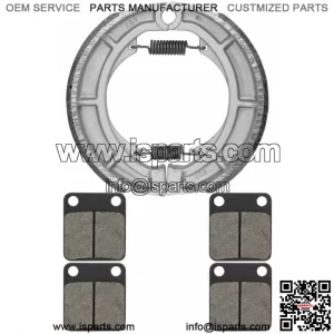 for Suzuki LTA400F LT-A400F Eiger 4WD 2002-2007 Front & Rear Brake Pads Shoes