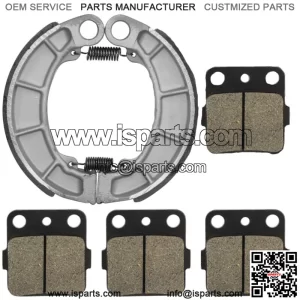 Front Brake Pads & Rear Shoes for Honda TRX420FPM TRX420TE TRX420TM 2007-2018