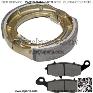 Front Brake Pads & Rear Shoes for Suzuki VL800 Intruder 800 Volusia 2001-2004