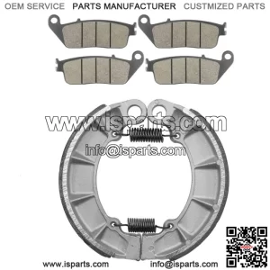 Front Brake Pads & Rear Brake Shoes for Honda VF750C VF750C2 Magna 750 97-03
