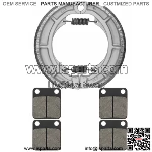 for Suzuki LTA400 LT-A400 Eiger 2002-2004 2006-07 Front & Rear Brake Pads Shoes