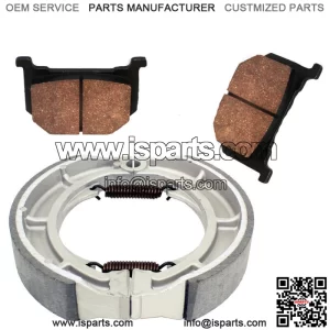 for Suzuki GN400 GN400LT GN400T GN400X 1980 81 1982 Front Rear Brake Pads Shoes