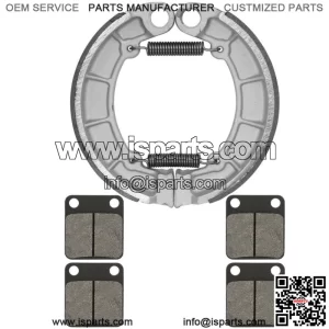 Front Brake Pads & Rear Shoes for Kawasaki KVF300 Prairie 300 4X4 1999 00 01 02