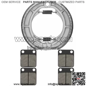 for Suzuki LTF400F LT-F400F Eiger 4WD 2002-2005 Front & Rear Brake Pads Shoes