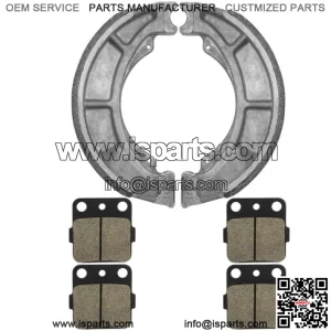 Front Brake Pads And Rear Brake Shoes for Suzuki LT-F250 Ozark 250 2007-2014