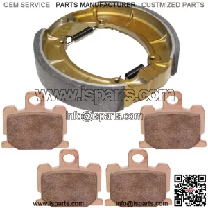 Front Brake Pads & Rear Brake Shoes for Yamaha XJ750R Seca 750 1981 1982 1983