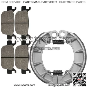 for Honda TRX500FE Fm Fourtrax Foreman 4X4 05-11 Front Rear Brake Pads Shoes