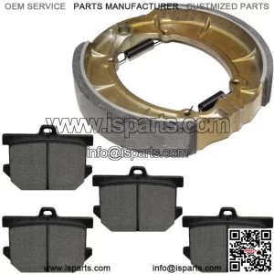 Front Brake Pads & Rear Brake Shoes for Yamaha XV920R Virago 1981 1982