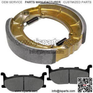 Front Brake Pads & Rear Shoes for Yamaha XV535 Virago 535 1995-2000