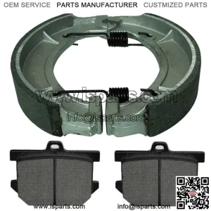 for Yamaha XS360 XS360C XS360D XS3602D 1976 1977 Front Rear Brake Pads & Shoes