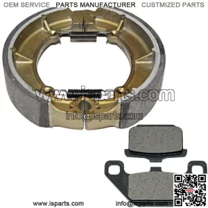 Front Brake Pads & Rear Shoes for Kawasaki ZL600A Eliminator 600 1986 1987