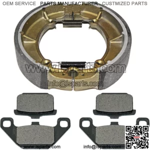 Front Brake Pads & Rear Brake Shoes for Kawasaki VN700 Vulcan 700 1985