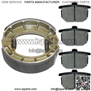 Front Brake Pads & Rear Brake Shoes for Honda CX5001978 1979 1980 1981