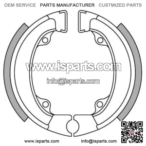 Rear Brake Shoes for Honda QR50 1983-1990