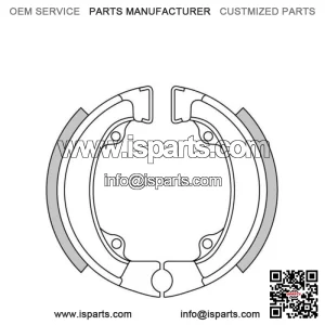 Brand  * * Rear Brake Shoes For HONDA QR50 50cc '83-90